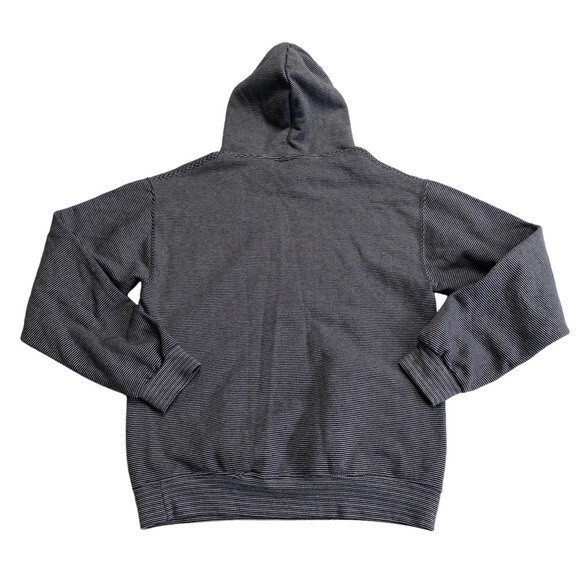 Bubba Gump Stupid Is As Stupid Does Fleece Lined Striped Hoodie Sz S - Picture 6 of 10